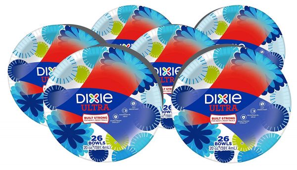 Dixie Ultra Paper Bowls, 20 Ounces, 156 Count