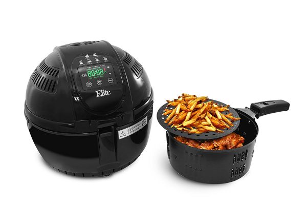 Elite Platinum 3.5 Quart Two-Tiered Electric Digital Air Fryer Cooker