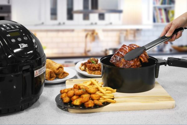 Elite Platinum 3.5 Quart Two-Tiered Electric Digital Air Fryer Cooker