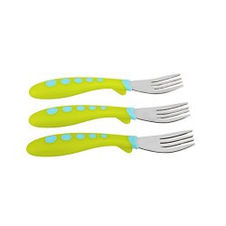Gerber Graduates Kiddy Cutlery Forks in Neutral Colors