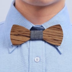 Handmade Customized Solid Wood Bow Tie