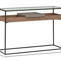 Industrial Cabinet Media Console Table With Functional Storage