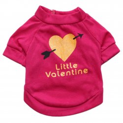 Little Valentine Printed T-shirt Small Dogs