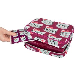 Lunch Box Sleeve - Securely Cover Your Bento Box - Kitty Design