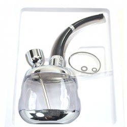 MZYARD Mini Silver Portable Water Tobacco Smoking Hookah Pipes Complete Set