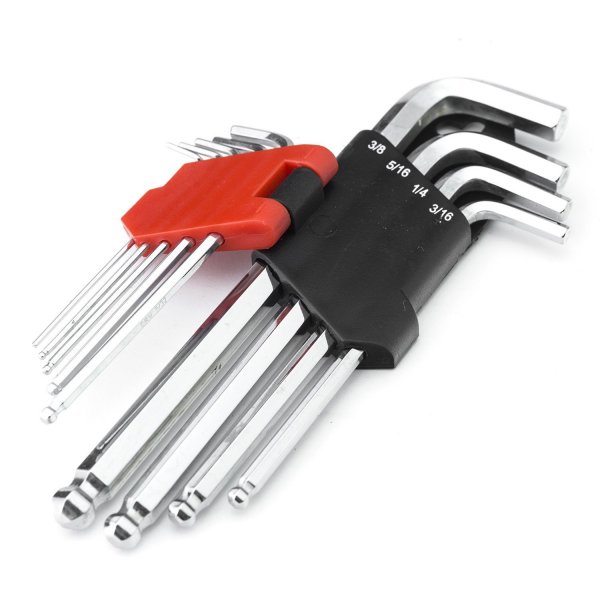 Maxpower 9-Piece SAE Long Arm Ball Point Hex Key Set