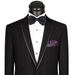 Men's Polka Dot Dark Purple Pocket Square