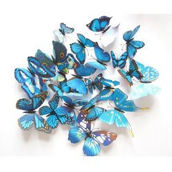 Mudder 24 Pieces 3D Butterfly Stickers Wall Stickers