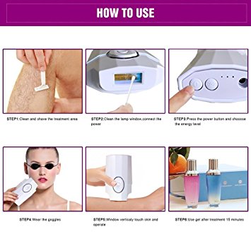 MyM Newest Model Hair Removal Device Permanent Light-Based Face and ...