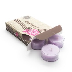 Pure English Lavender Purple Tea Light Candles 6 Pack