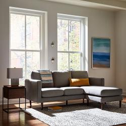 Rivet Axel Lid Storage Wood and Metal Side Table