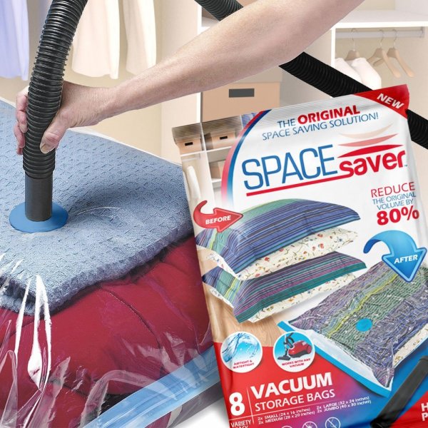 SpaceSaver Premium Vacuum Storage Bags 8 Pack