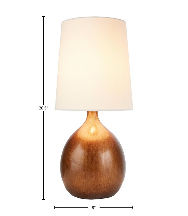 Stone & Beam Modern Wood Grain-Look Lamp