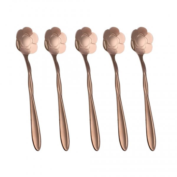 Sunflower Flower Pattern Coffee Spoons