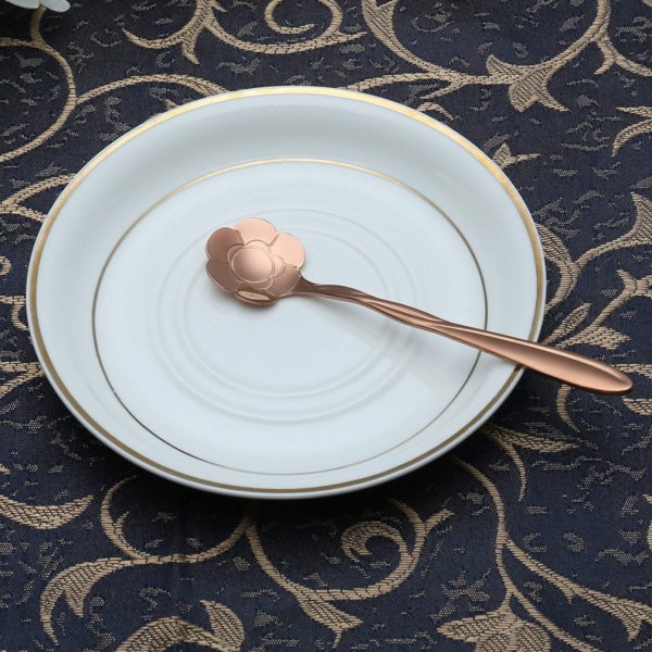 Sunflower Flower Pattern Coffee Spoons