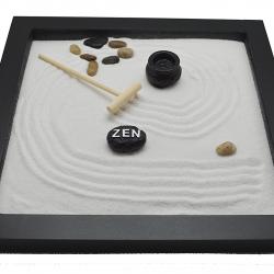 Table Top Rock Sand Rake Zen Garden Incense Holder Tabletop Set