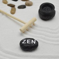 Table Top Rock Sand Rake Zen Garden Incense Holder Tabletop Set