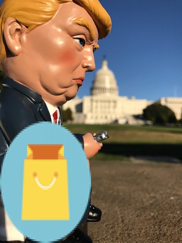 Toilet Donald Trump Doll