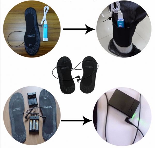 USB Heated Insoles For Shoes - Keep Feet Warm