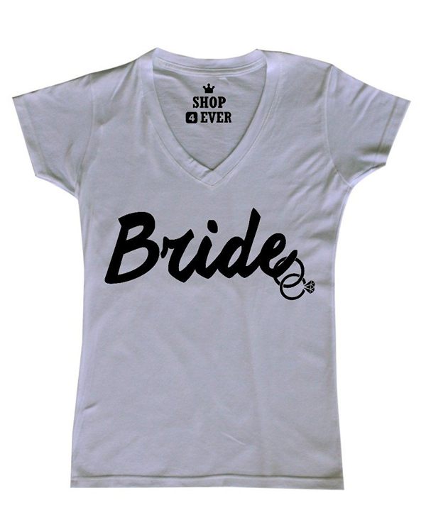 V-Neck T-shirt Wedding