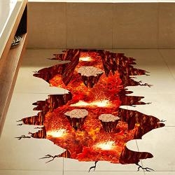 Volcano Spouts Flame and Lava Wall Decals