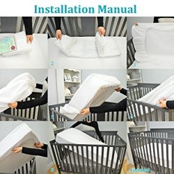 Waterproof Fitted Crib and Toddler Protective Mattress Pad Cover