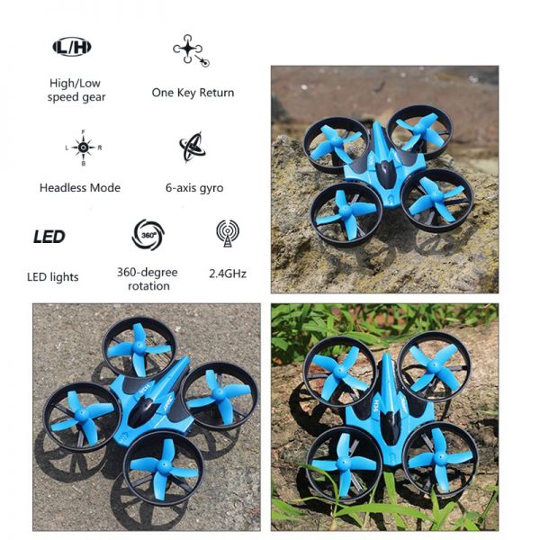3 Batteries Mini Drone Rc Quadcopter Fly Helicopter Blade