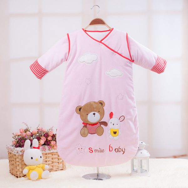 Baby supplies baby sleeping bag and winter thick cotton