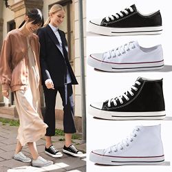 ZGR Womens Fashion Canvas Sneaker Low Cut Lace