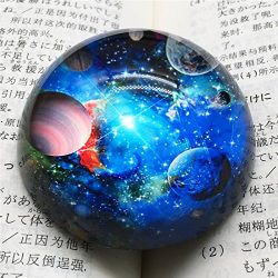 Crystal Galaxy Paperweight Galss Globe Hemisphere Home