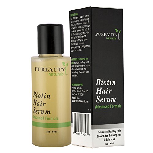 Biotin Hair Growth Serum by Pureauty Naturals Best Offer Beauty, Health