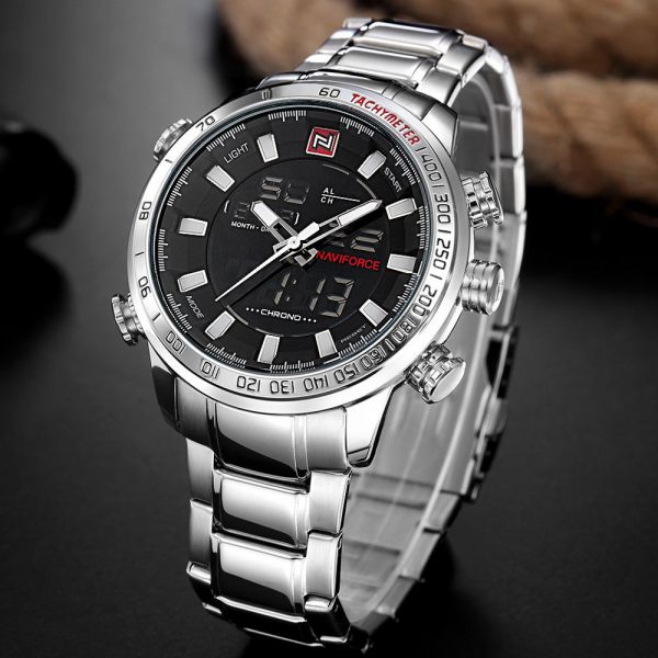 Relogio masculino NAVIFORCE Brand New Fashion Digital Mens Watch