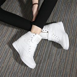 UBFEN Women Shoes Hidden Wedges 7cm Ankle Boots