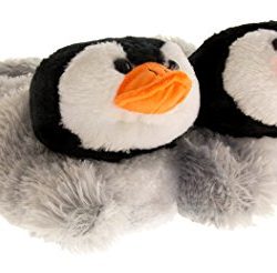 Dunlop Womens Grey Faux Fur Christmas Novelty Slippers