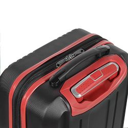 Olympia Apache Ii 21" Carry-on Spinner, Black+Red