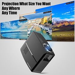 VisualGreat GP80 Projector, Portable Size 2017 Top Game Video Entertainment