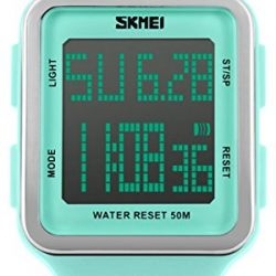 Sport Watch Water Resistant Outdoor Electronic Big Face Silicone Teen Girls