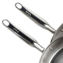 T-fal Tri-ply Stainless Steel Multi-clad Dishwasher Safe Oven Safe Cookware Set, 12-Piece, Silver