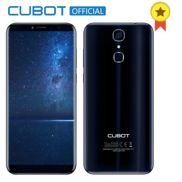 Cubot X18 Fingerprint 5.7" HD 18:9 Quad Core 3GB RAM