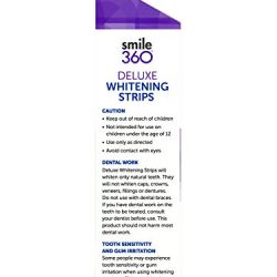 Smile 360 Deluxe Teeth Whitening Strips, 20 Day Treatment