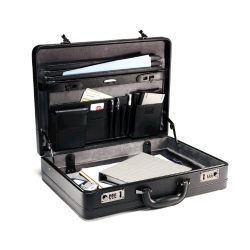 Samsonite Bonded Leather Attache, Black