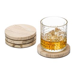Granisand Natural Sandstone Coasters (Set of 4) (Multicolor)