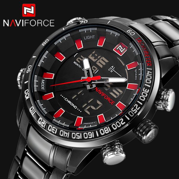 Relogio masculino NAVIFORCE Brand New Fashion Digital Mens Watch
