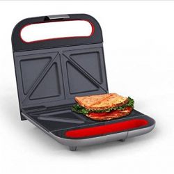 Health and Home Sandwich Maker Toaster with Non-Stick Plates