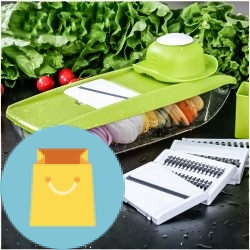 Mandoline Slicer Manual Vegetable Cutter with 5 Blades