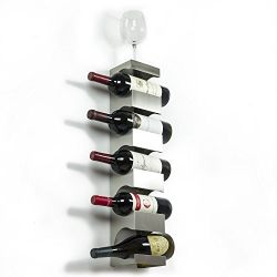 Stainless Steel Wine Rack - Wide Multi Bottle Holder with Top Shelf ...