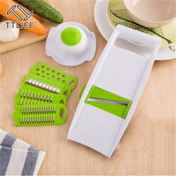 Mandoline Vegetable Slicer Manual Home Fruit Vegetable Cutter with Box