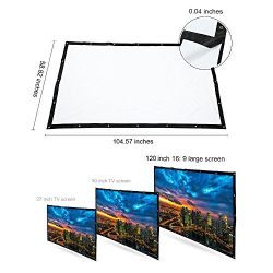 120 inch Outdoor Movie Screen PVC Fabric with Bag