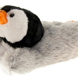 Dunlop Womens Grey Faux Fur Christmas Novelty Slippers