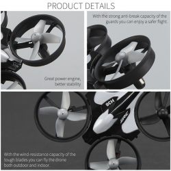 3 Batteries Mini Drone Rc Quadcopter Fly Helicopter Blade